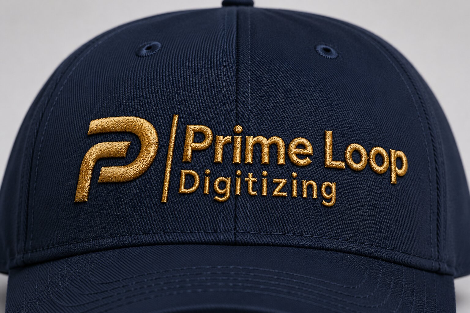 Cap Digitization — Pro embroidery on curved headwear